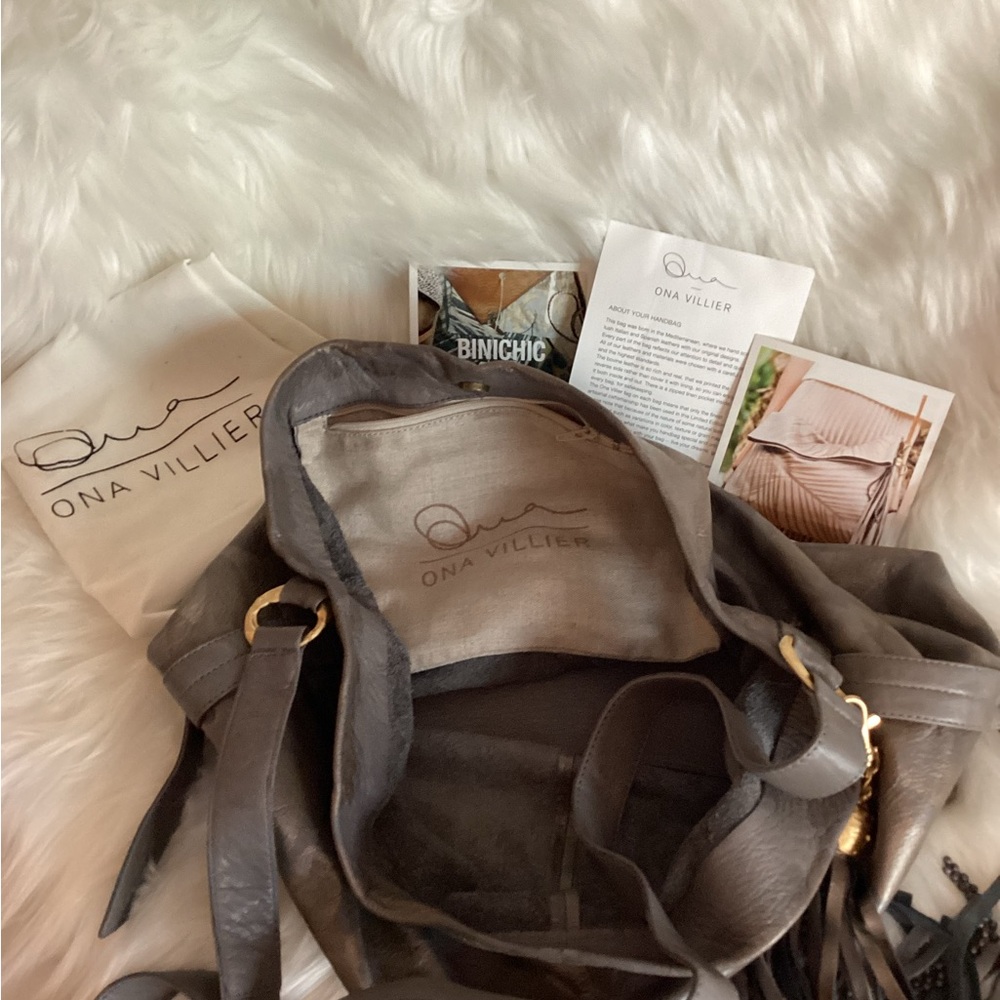 Ona Villier Vesuvius Hobo Bag in Grey Sombra - Picture 12 of 12